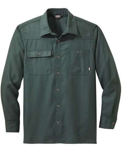 Outdoor Research Feedback Flannel Shirt - Green
