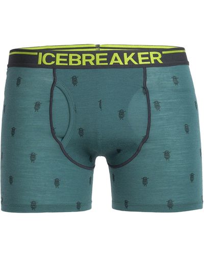 Icebreaker Anatomica Boxer + Fly - Green