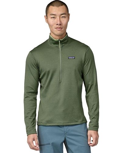 Patagonia R1 Daily Zip-Neck Top - Green