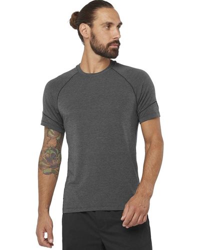 Salomon Runlife Short-sleeve Shirt - Gray