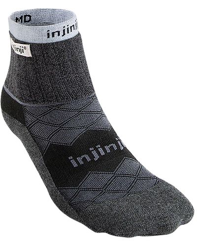 Injinji Liner + Runner Mini-crew Sock - Black