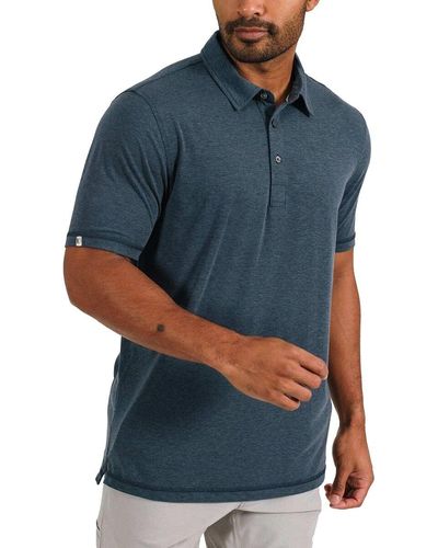 Linksoul Delray Solid Polo Shirt - Blue
