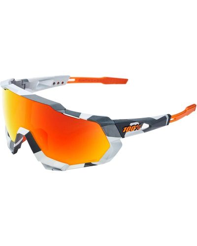 100% Speedtrap Sunglasses Soft Tact Camo - Orange