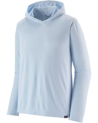 Patagonia Capilene Cool Daily Hooded Shirt - Blue