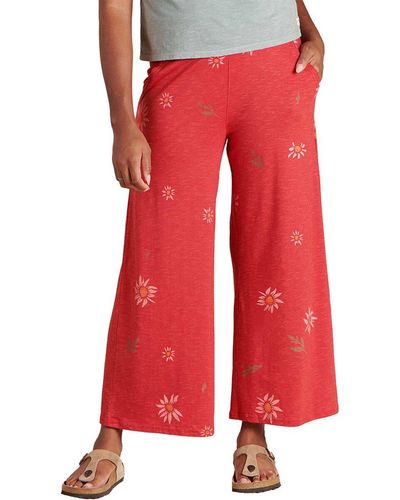Toad&Co Chaka Wide Leg Pant - Red