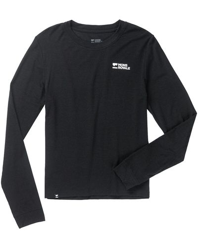 Mons Royale Icon Long-Sleeve T-Shirt - Black