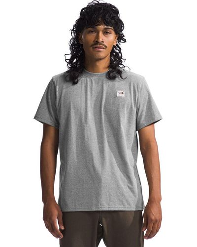 The North Face Heritage Patch Heathered T-Shirt - Gray