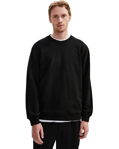 Reigning Champ Midweight Terry Classic Crew Sweatshirt - Black