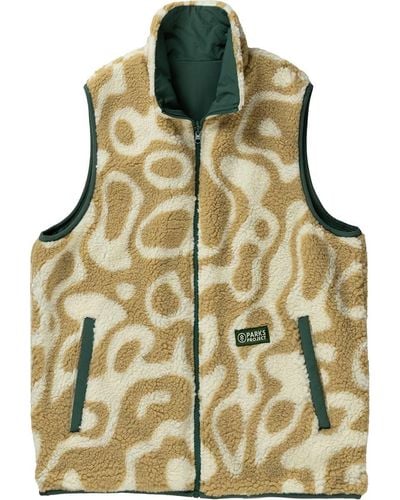 Parks Project Yellowstone Geysers Reversible Vest Khaki - Green