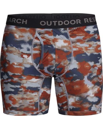 Outdoor Research Echo Printed Boxer Briefs - Blue