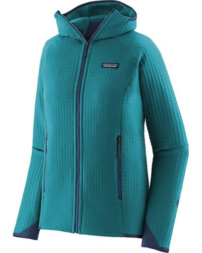 Patagonia R2 Techface Hooded Fleece Jacket - Green