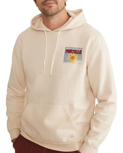 Marine Layer Archive Portillo Graphic Hoodie - Natural