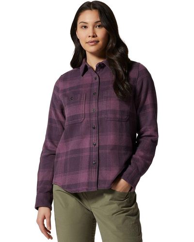 Mountain Hardwear Plusher Long-Sleeve Shirt - Purple