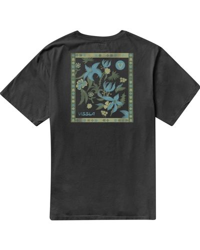 Vissla Hibiscus Haze Organic T-Shirt - Black
