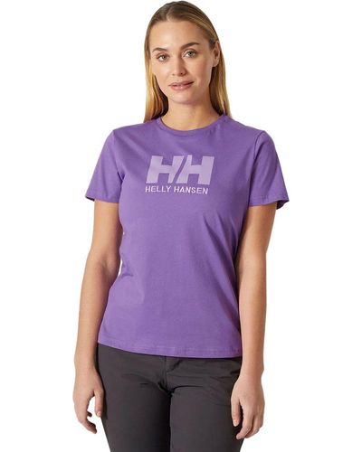 Helly Hansen Hh Logo T-Shirt - Purple