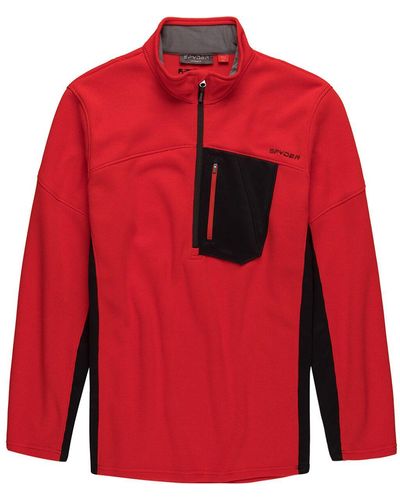 Spyder Bandit Half-Zip Sweater - Red