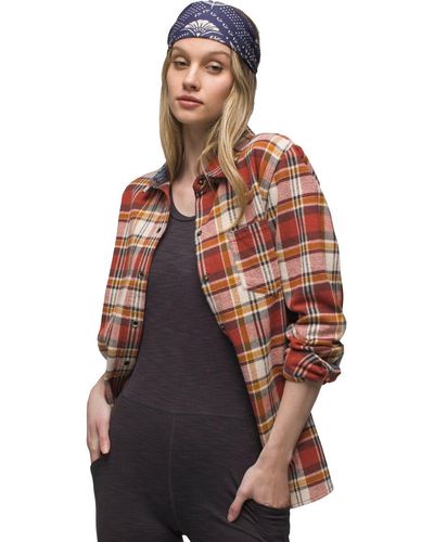 Prana Golden Canyon Flannel - Red