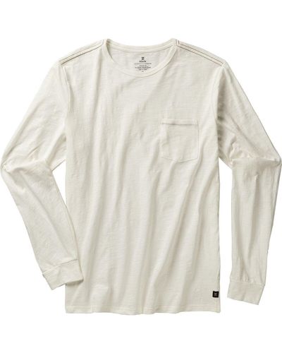 Roark Well Worn Midweight Organic Ls T-Shirt - White