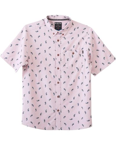 Kavu Juan Short-Sleeve Shirt - Pink
