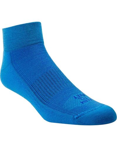 FARM TO FEET Austin 1/4 Midweight Hiking Sock - Blue