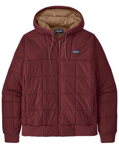 Patagonia Box Quilted Hooded Jacket - Red