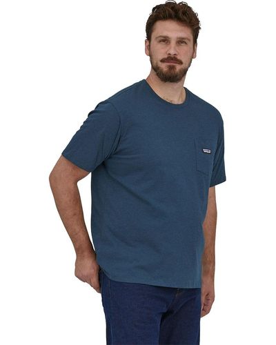 Patagonia Regenerative Organic Cotton Lightweight Pocket Shirt - Blue