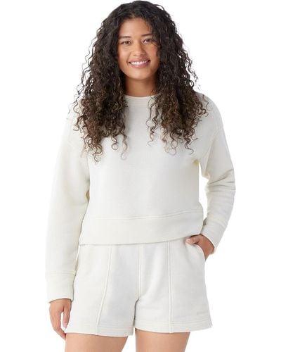 Smartwool Recycled Terry Cropped Crew Sweatshirt - White