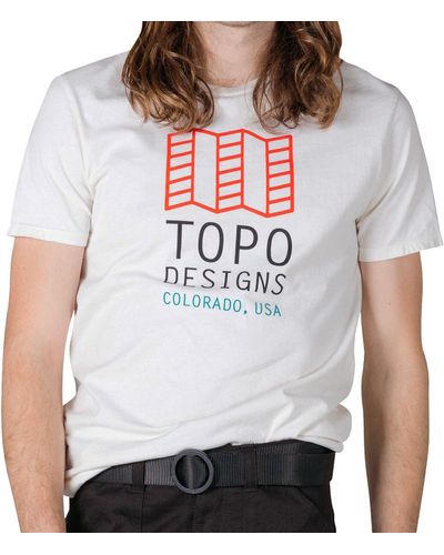 Topo Original Logo Short-Sleeve T-Shirt - Natural