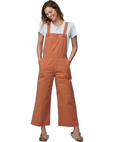 Patagonia Stand Up Cropped Overalls - Brown
