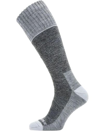 SealSkinz Solo Quickdry Knee Length Sock - Gray