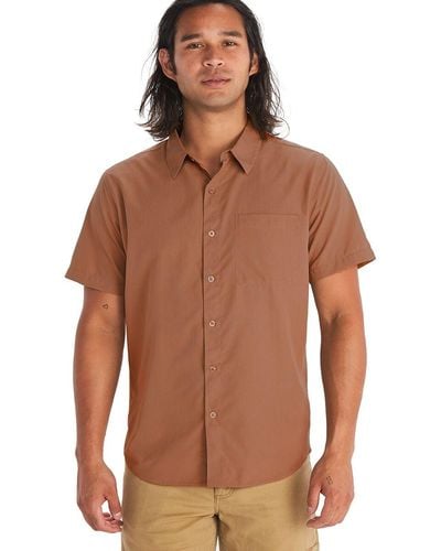 Marmot Aerobora Short-Sleeve Shirt - Brown