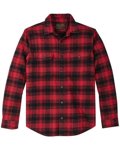 Filson Vintage Flannel Work Shirt - Red