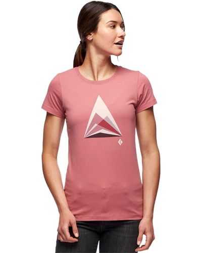 Black Diamond Diamond Mountain Transparency T-Shirt - Red