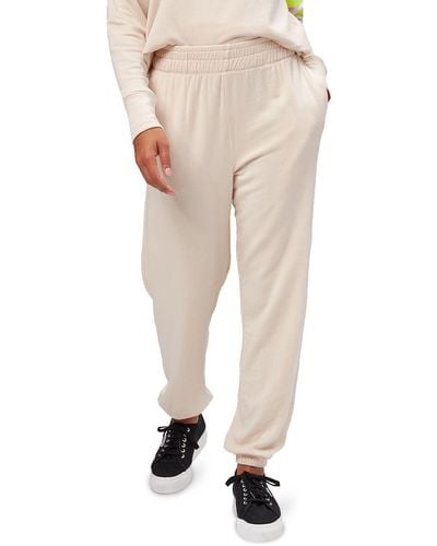 Sundry Ruched Waist Sweatpant - Natural