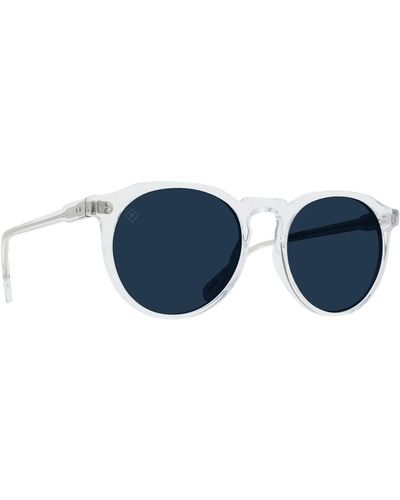 Raen Remmy Polarized Sunglasses Crystal Clear/Polarized Smoke - Blue