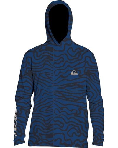Quiksilver Everyday Hooded Surf T-Shirt - Blue