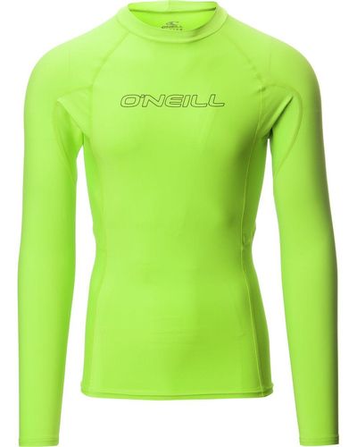 O'neill Sportswear Basic Skins 50+ Long-Sleeve Rashguard - Green