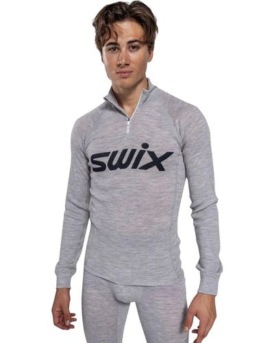 Swix Racex Merino 1/2-Zip Top - Gray