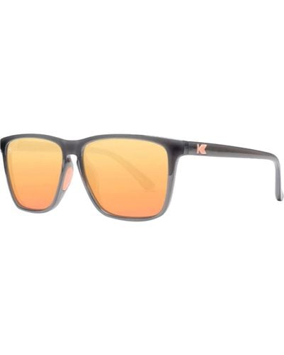 Knockaround Fast Lanes Sport Polarized Sunglasses Jelly/Peach - White