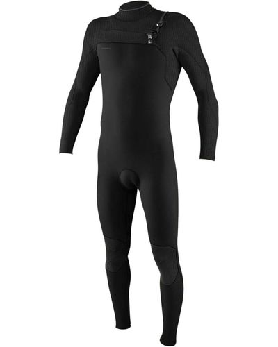 O'neill Sportswear Hyperfreak 4/3+mm Chest-zip Full Wetsuit - Black