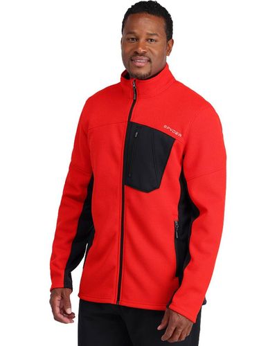 Spyder Bandit Full-Zip Sweater - Red