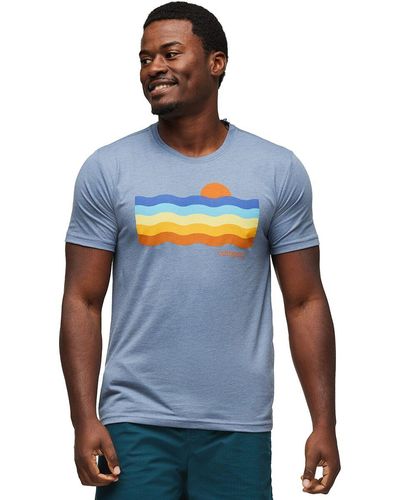 COTOPAXI Disco Wave Organic T-Shirt - Blue
