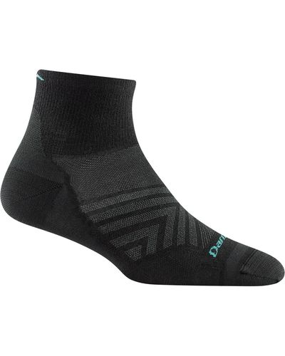 Darn Tough Run 1/4 Ultra-Lightweight Sock - Black