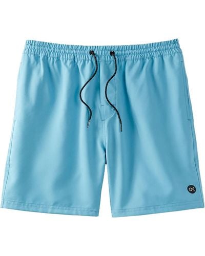 Outerknown Nomadic Volley Swim Trunk - Blue