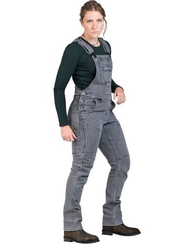 Dovetail Workwear Freshley Drop Seat Overalls - Blue