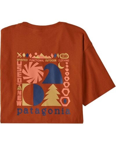Patagonia Spirited Seasons Organic T-Shirt - Orange
