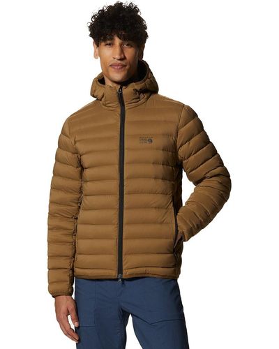 Mountain Hardwear Deloro Down Full-Zip Hooded Jacket - Brown