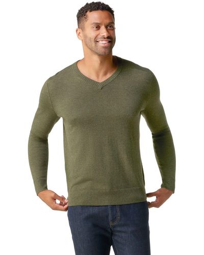 Smartwool Sparwood V-neck Sweater - Green