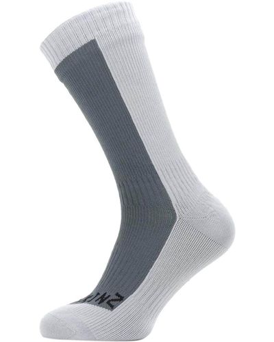 SealSkinz Waterproof Cold Weather Mid Length Sock - Gray
