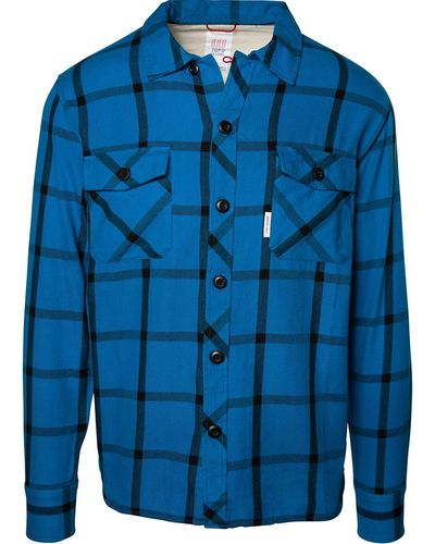 Topo Field Plaid Shirt - Blue